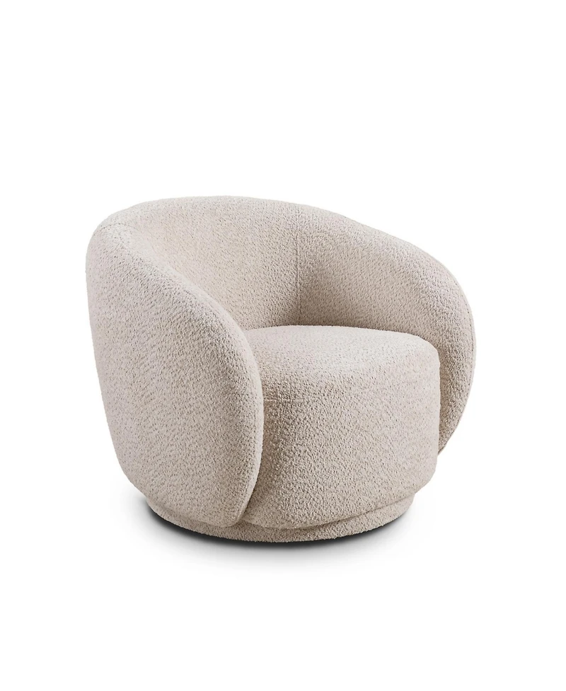 Streamdale Swivel Boucle Accent Chair