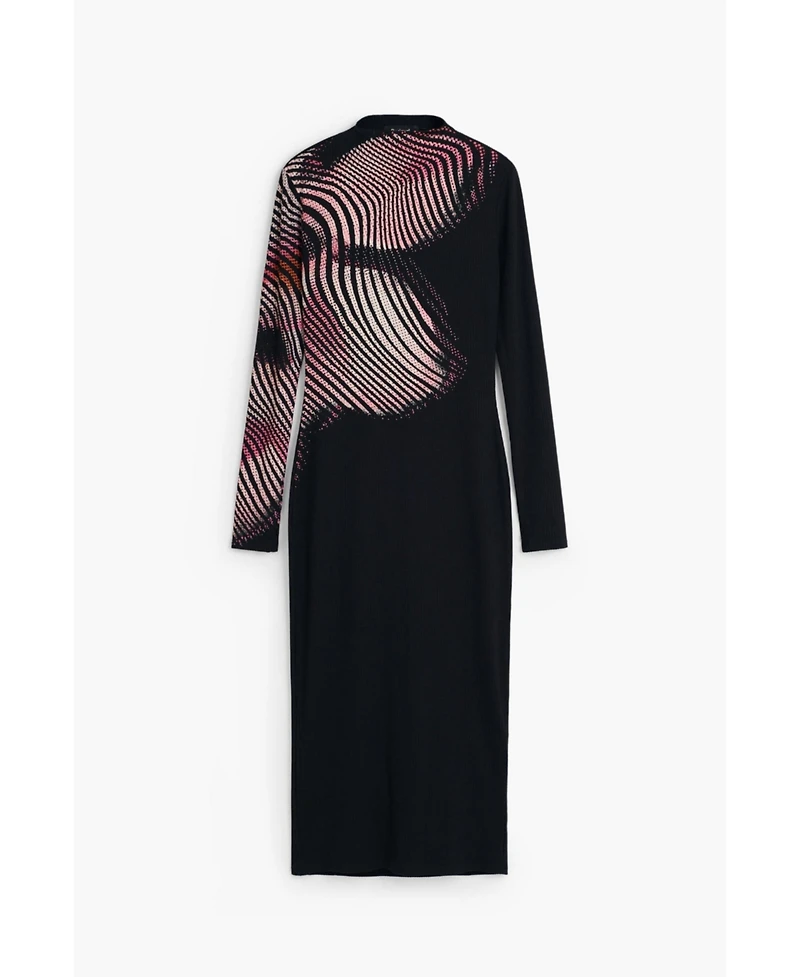 Desigual Women's Long dress with waves