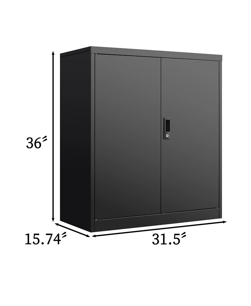 Streamdale Storage Locker Cabinet with Door Locks & Adjustable Shelves