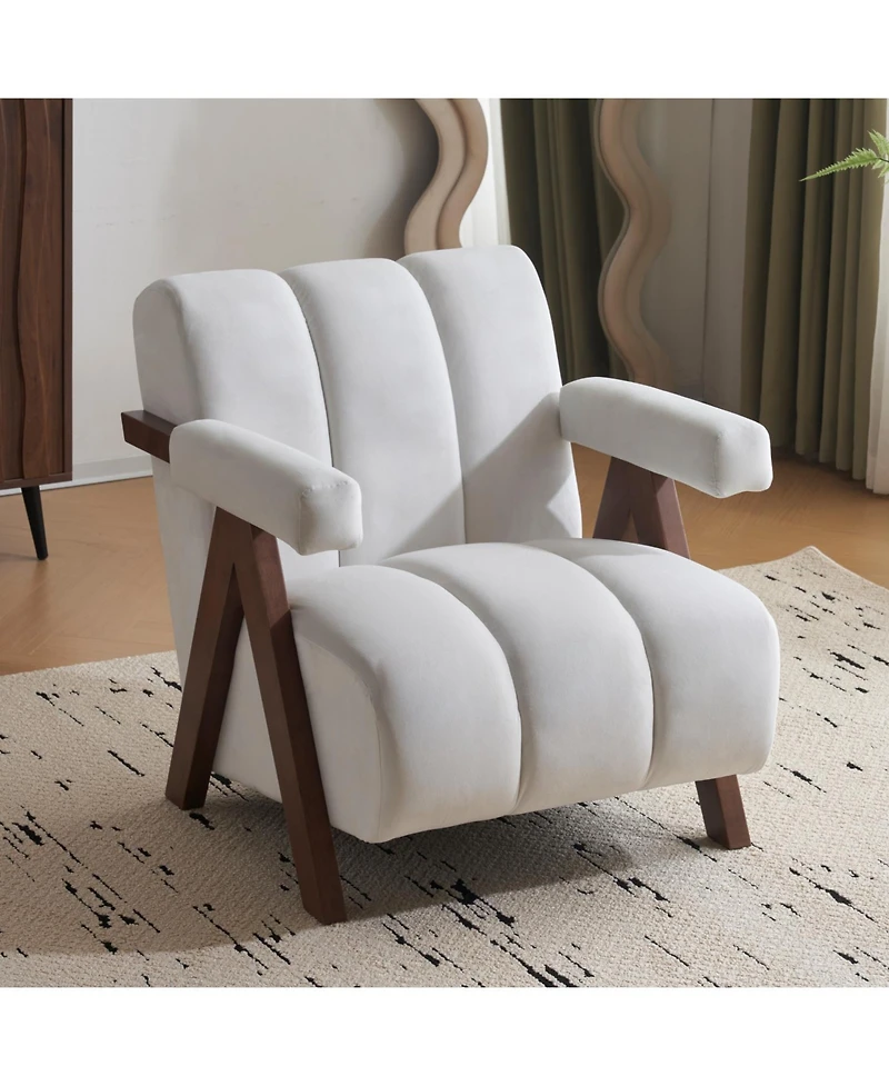 Streamdale Furniture Mid-Century Tufted Accent Chair