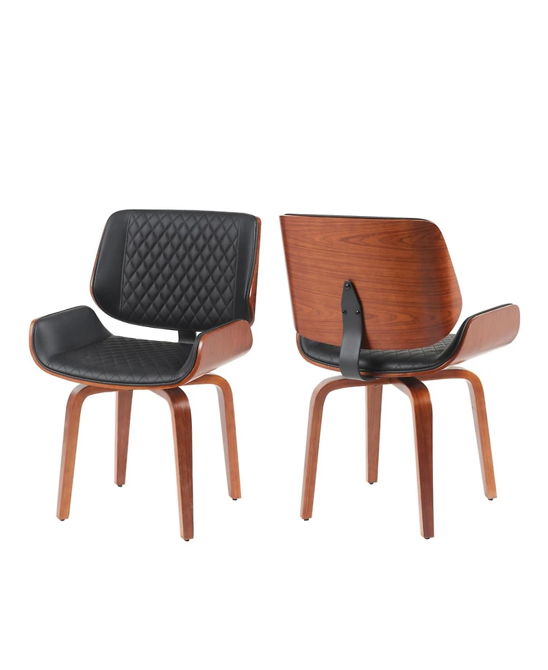 Streamdale Furniture Mid-Century Swivel Dining Chairs (Set of 2)