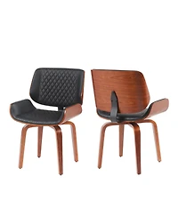 Streamdale Furniture Mid-Century Swivel Dining Chairs (Set of 2)