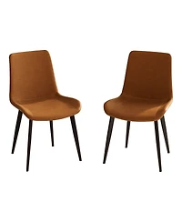 Streamdale Furniture Upholstered Faux Leather Dining Chairs (Set of 2)