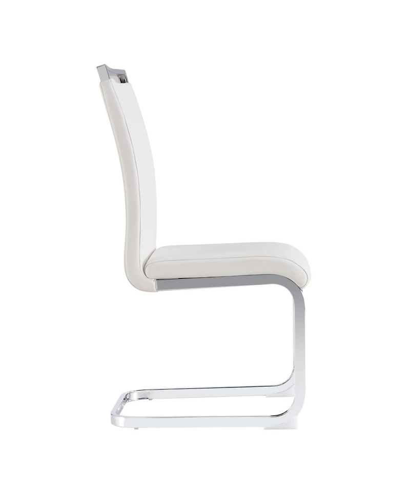 Streamdale Furniture Pu Leather Dining Chairs - Set of 2