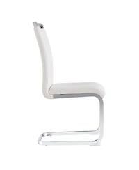 Streamdale Furniture Pu Leather Dining Chairs - Set of 2