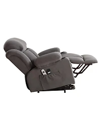 Streamdale Furniture Power Lift Recliner with Heat & Massage (Grey)
