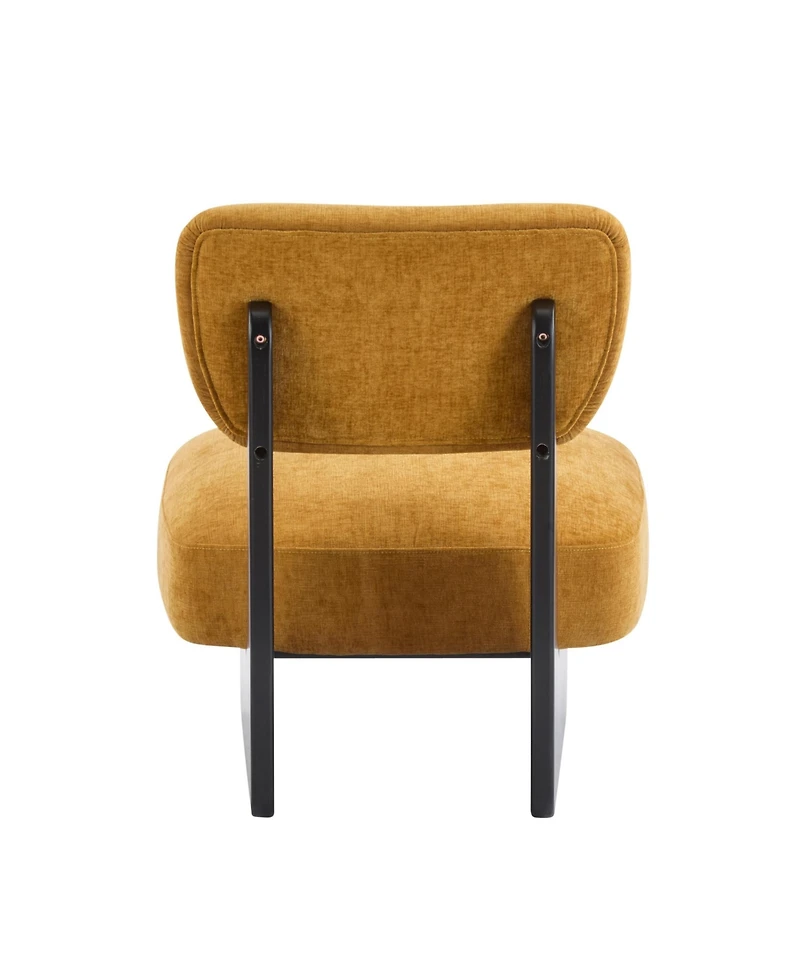 Streamdale Furniture Modern Lounge Chairs - Walnut Finish (Set of 2