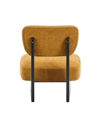 Streamdale Furniture Modern Lounge Chairs - Walnut Finish (Set of 2