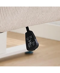 Streamdale Furniture Mid-Back Striped Ergonomic Office Chair - White