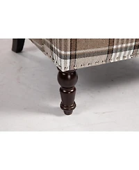 Streamdale Furniture Vintage Stripes Accent Chair with Nailhead