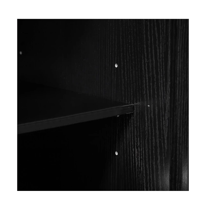 Streamdale Furniture Modern Slatted Grille Cabinet