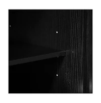 Streamdale Furniture Modern Slatted Grille Cabinet