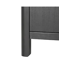 Streamdale Furniture Farmhouse 4-Door Cabinet Rustic Accent