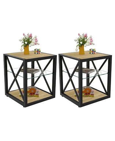 Streamdale Furniture Modern End Table Set of 2