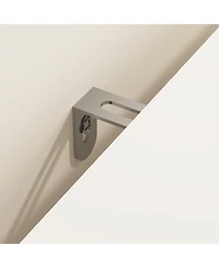 Streamdale Furniture End Table with Usb C Charging, 2 Drawers, Storage Cabinet - White