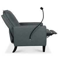 Streamdale Furniture Modern Cozy Fabric Armchair with Adjustable Backrest and Storage