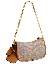Coach Swinger Mini Crystal Signature Jacquard Shoulder Bag 20