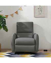 Streamdale Furniture Power Recliner, Wall Hugging, Zero Wall, Electric, Blue-gray