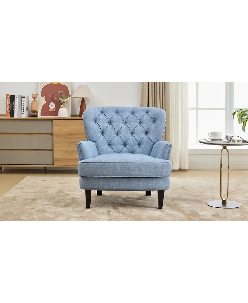 Streamdale Furniture Upholstered Lounge Chair with Trim