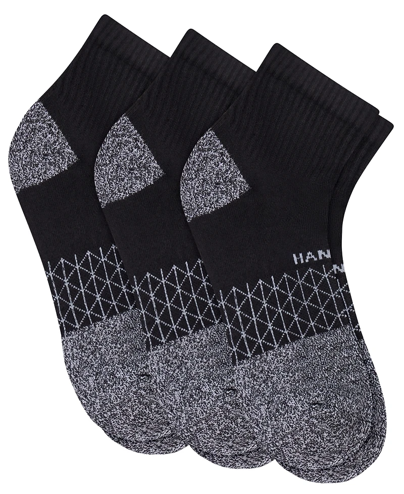 Hanes Men's Ultimate Absolute Comfort Ankle-Length Socks, 3-Packs