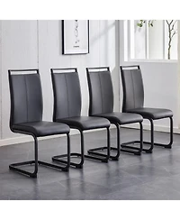 Streamdale Furniture Modern Faux Leather Dining Chair Set of 4