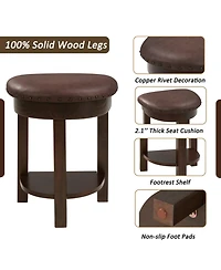 Streamdale Furniture Streamdale 4-Piece Bar Table Set with 3 Pu Stools