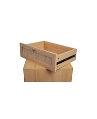 Streamdale Furniture Streamdale Vintage Caned Nightstand Modern Ambiance, Durable Style, Easy Assembly