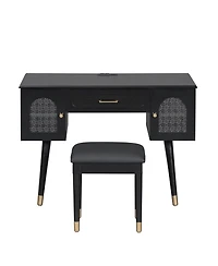 Streamdale Furniture Vanity Makeup Table Set Charging Port