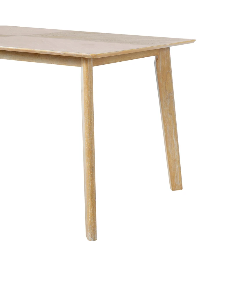 Streamdale Furniture Retro Dining Table, Seats 6, Rubberwood Legs