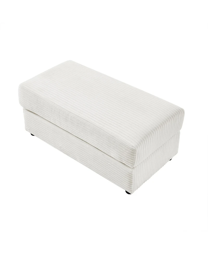 Streamdale Furniture Modern 3-Seater Sectional Sofa w/ Ottoman, Usb