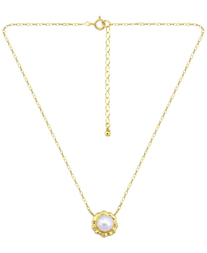 Giani Bernini Cultured Freshwater Pearl (7mm) Pendant Necklace, Macy's Exclusive