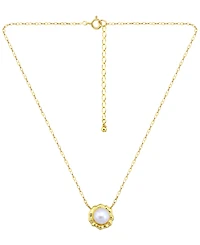 Giani Bernini Cultured Freshwater Pearl (7mm) Pendant Necklace, Macy's Exclusive