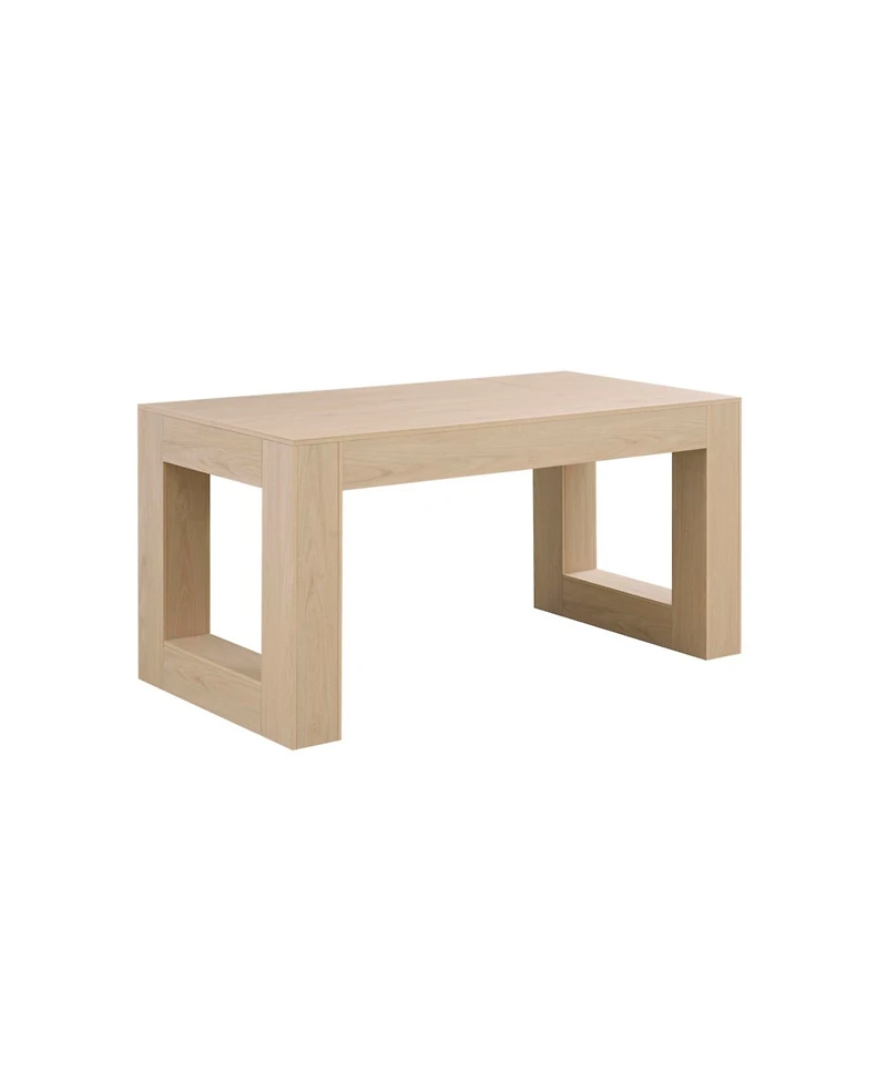 Streamdale Furniture Farmhouse Dining Table for 4-6, Rectangular, Sturdy Wood Legs, Easy Assembly