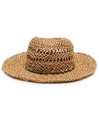 Steve Madden Beaded Trim Western Hat