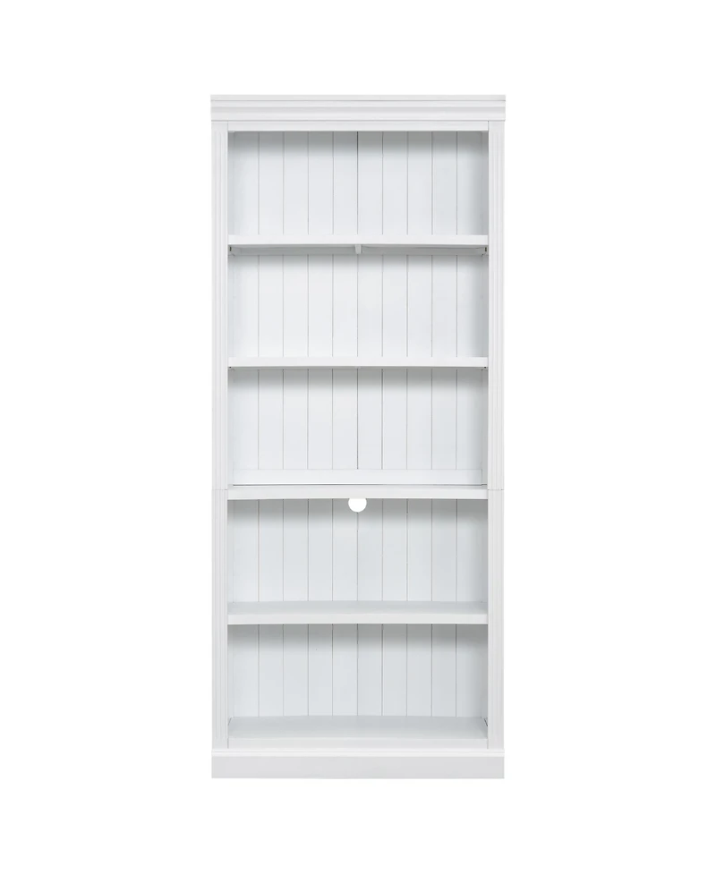 Streamdale + 5-Tier + Wood + Adjustable Shelves + Bookcase