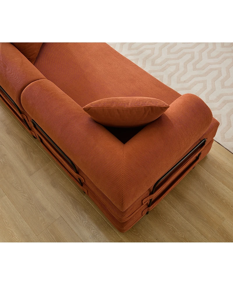 Streamdale Furniture Streamdale 78.5" Folding Sleeper Sofa Bed 4-in-1 Diy King Size