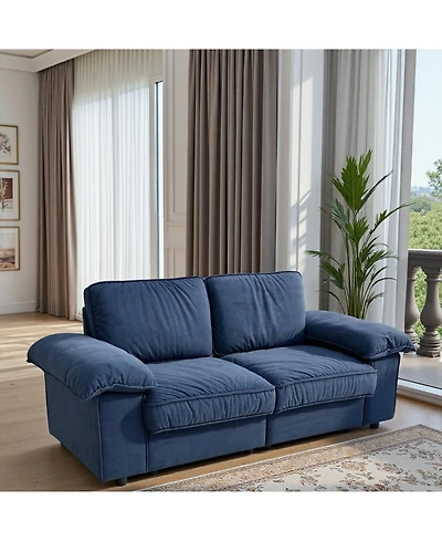 Streamdale Furniture Modern Storage Loveseat Sofa - Small Space Living