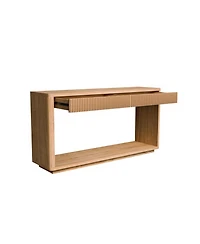 Streamdale Furniture Streamdale 60" Modern 2-Drawer Fluted Console Table