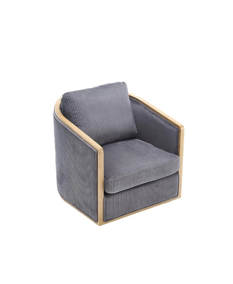 Streamdale Swivel Barrel Chair, Comfortable Accent Sofa, 360 Swivel, Cozy Lounge Chair