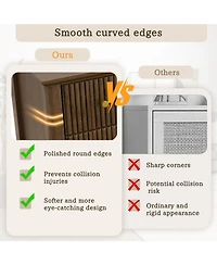 Streamdale Furniture Streamdale Fluted 5-Drawer Dresser - Walnut