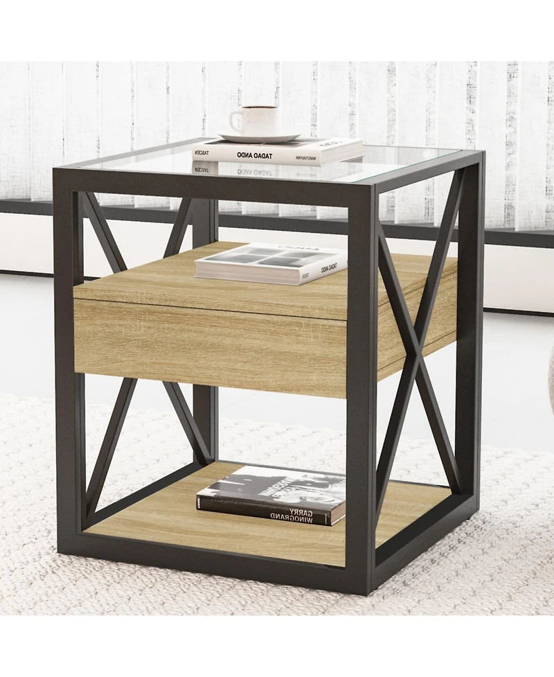 Streamdale Furniture Modern End Table Set of 2
