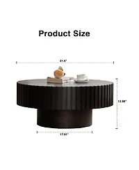 Streamdale Furniture Modern Handcrafted Coffee Table - Easy Install Stylish Design