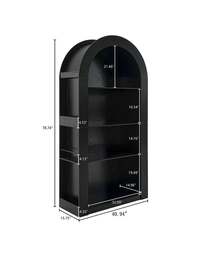Streamdale Furniture 78" Arched Bookcase