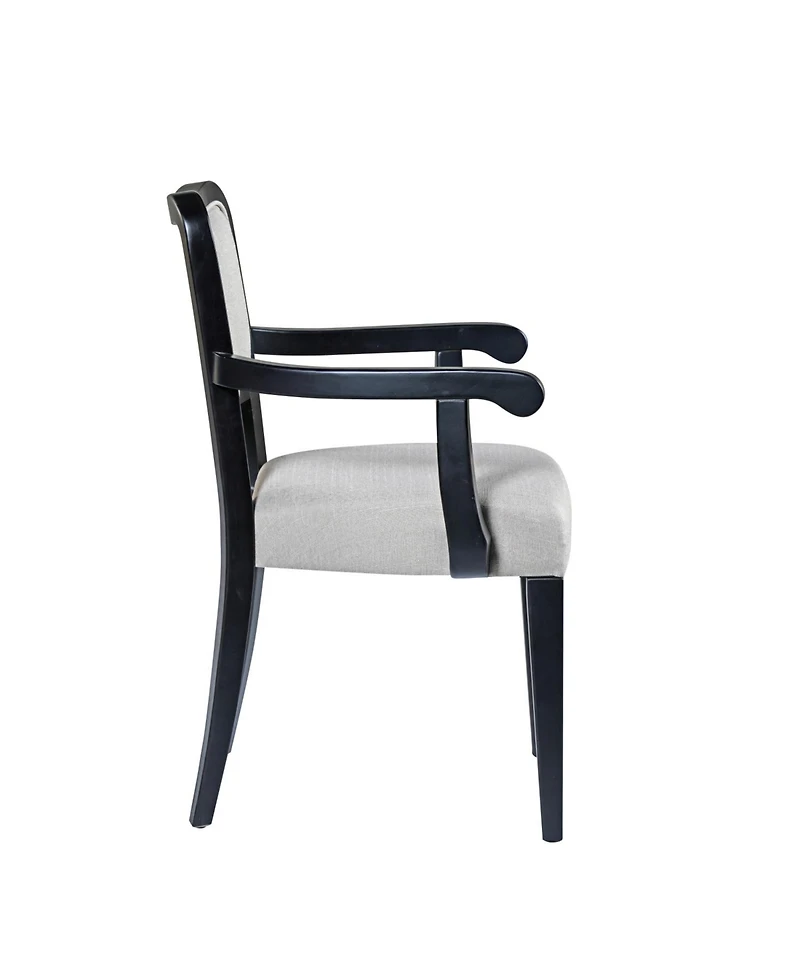 Streamdale Furniture Upholstered Dining Chairs (Set of 2) - Beige Fabric, Hardwood Frame