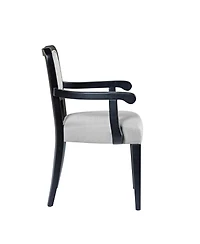 Streamdale Furniture Upholstered Dining Chairs (Set of 2) - Beige Fabric, Hardwood Frame