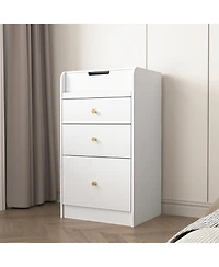 Streamdale Furniture White Vanity Desk with Mirror for Makeup