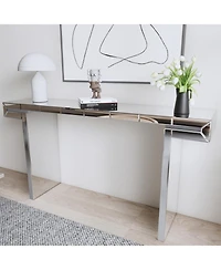 Streamdale Furniture Luxury Fluted Mirror Console Table