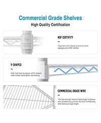 Streamdale Furniture Corner Wire Shelf Rack