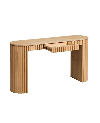 Streamdale Furniture Modern Console Table with Drawer - Nature