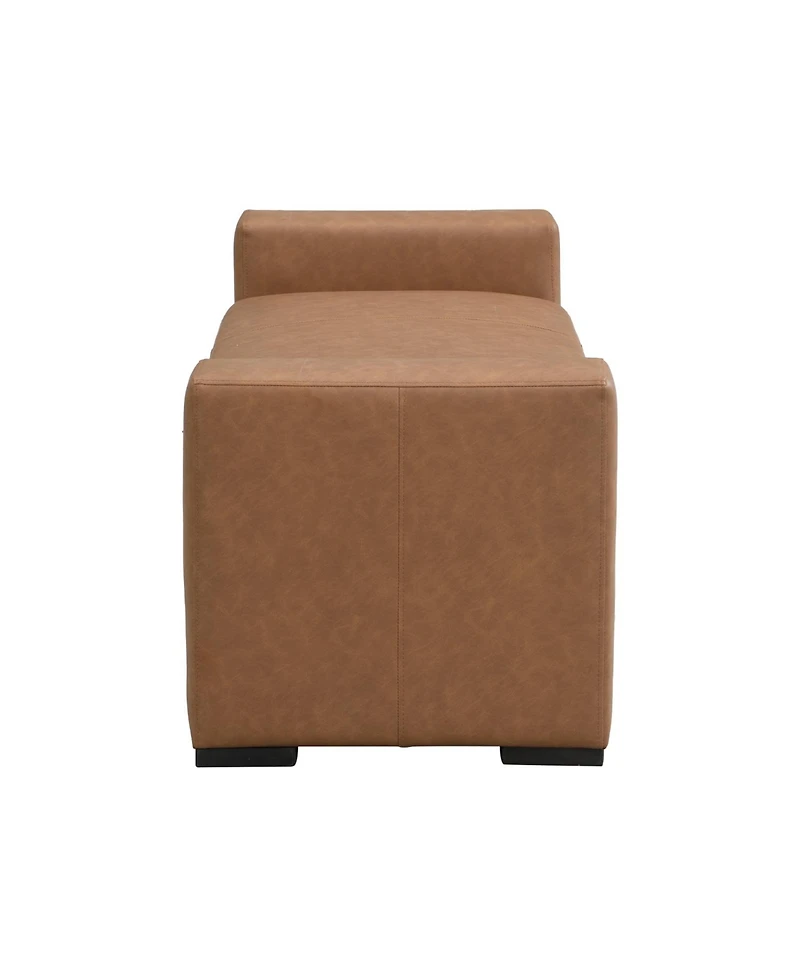 Streamdale Furniture Stylish and Durable Faux Leather Ottoman